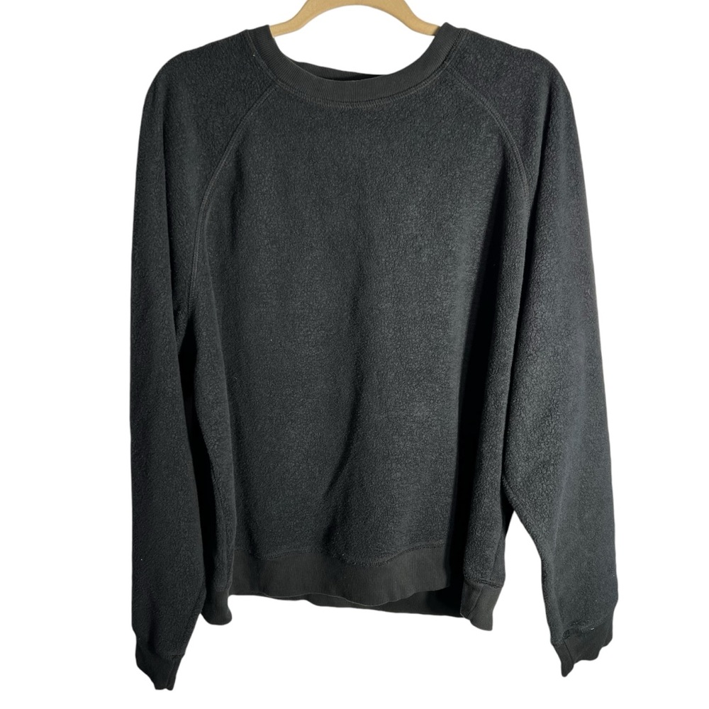 Electric & Rose Fleece Wooster Sweatshirt in Onyx, Medium